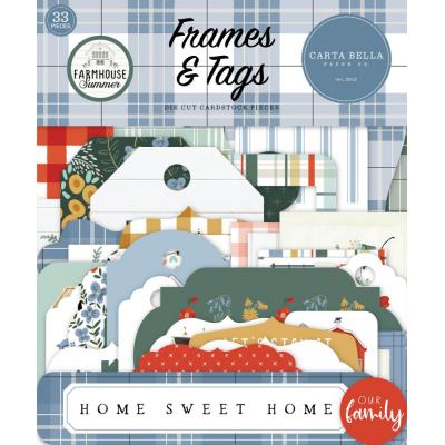 Carta Bella Farmhouse Summer Die Cuts - Frames & Tags